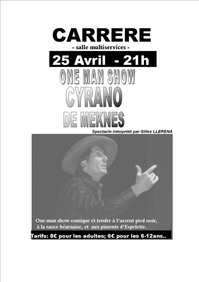 One man show à Carrère